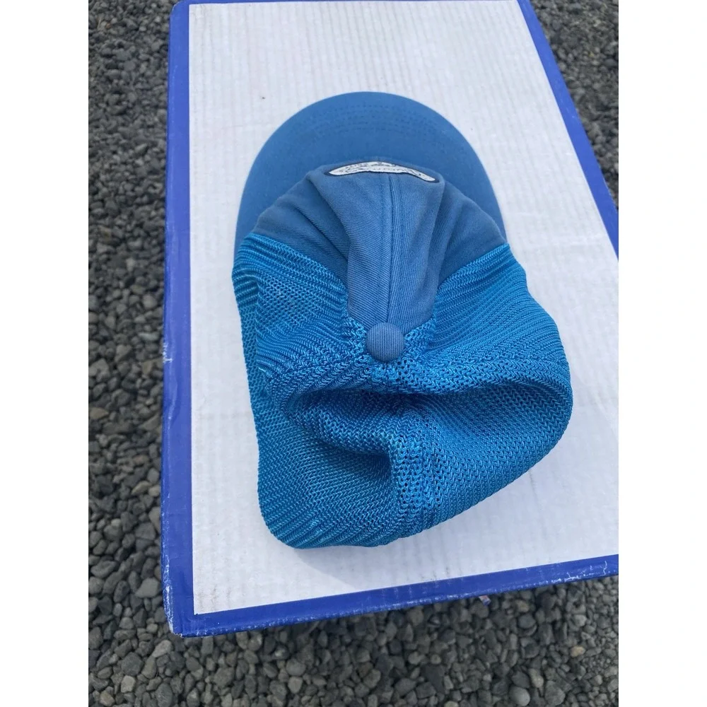 The North Face Graphic Patch Trucker Hat Cap Blue FlexFit L -‎ XL Tested Proven